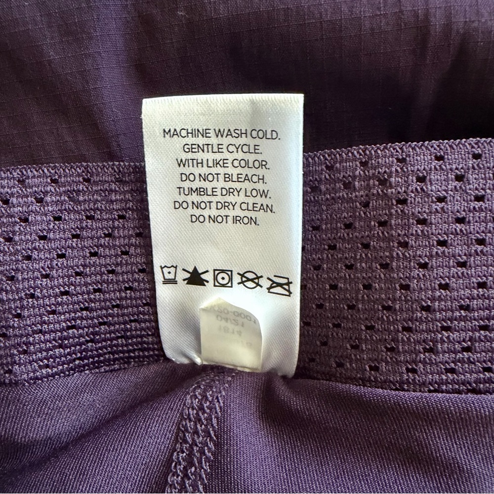 Woven Trek Skort Plum Size S Two Way Stretch Elastic Waistband Activewear E - Picture 12 of 14